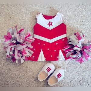 American Girl Doll cheerleader set